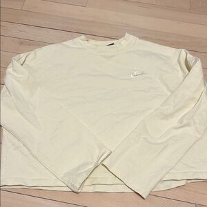 Nike Off-White Long Sleeve Top